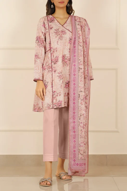 dusty rose embroidered abaya