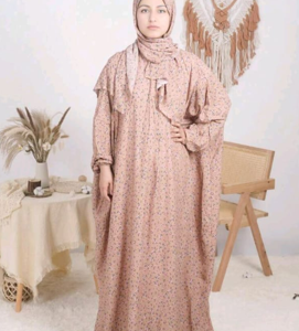 Home serene meadow floral prayer abaya