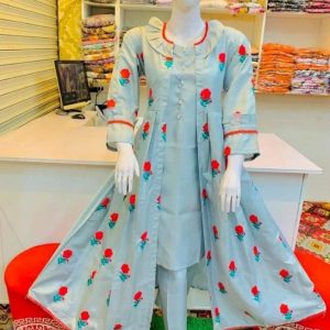 elegant lemon embroidered lawn 3 piece